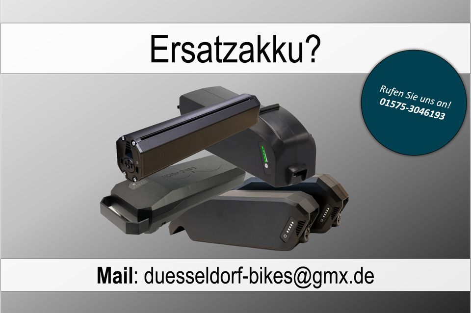 Neu & Reparatur: Ersatzakku für E-Bikes & Roller Power in Düsseldorf