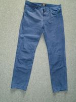 Lederhose – Lederjeans – Nubuk – Rauleder – Blau Sachsen - Schneeberg Vorschau