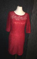 Damen Kleid GR.36, rot mit Spitze, elegant, festlich Saarland - Illingen Vorschau