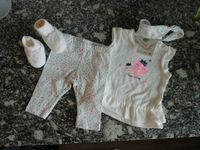 NEU süßes Set 4-tlg: Shirt, Leggings, Stirnband, Schühchen Gr 56 Niedersachsen - Bad Salzdetfurth Vorschau