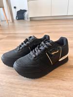 Replay Damen Sneaker Schwarz-Gold Gr. 37 neu Nordrhein-Westfalen - Netphen Vorschau