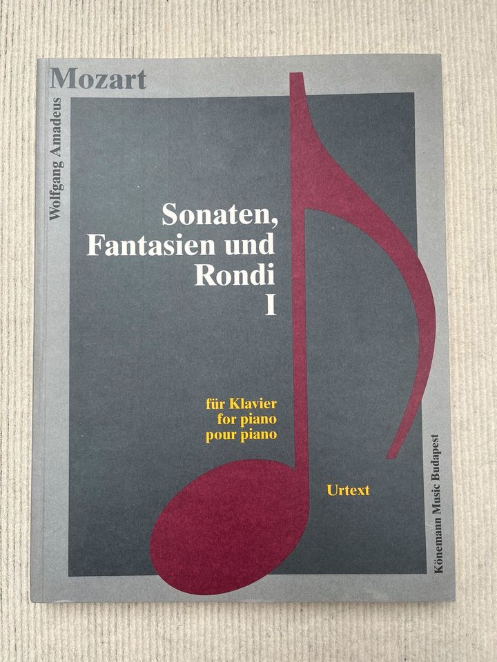Sonaten, Fantasien und Rondi I, Mozart, Klaviernoten in Großostheim