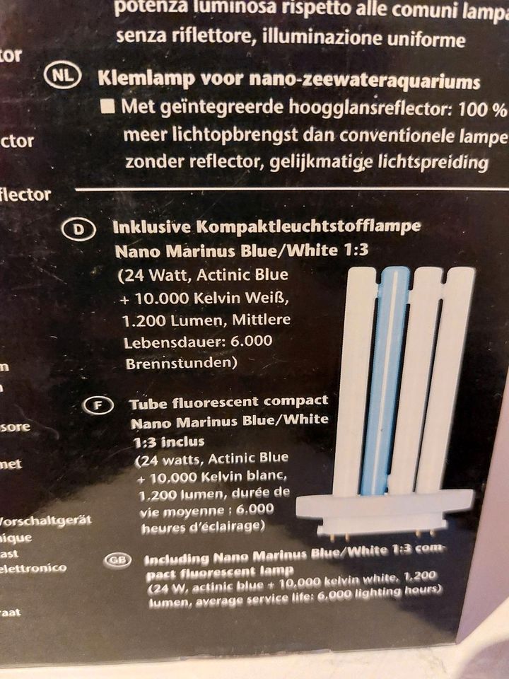 Meerwasser Beleuchtung Reeflight Aquarium Licht Nanocube Dennerle in Ostbevern