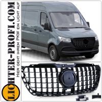 Kühlergrill Schwarz Glanz für Mercedes Sprinter 907 910 ab 18 Hessen - Calden Vorschau