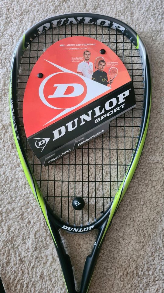 Dunlop Squashschläger Blackstorm Neu mit Tasche in Coburg