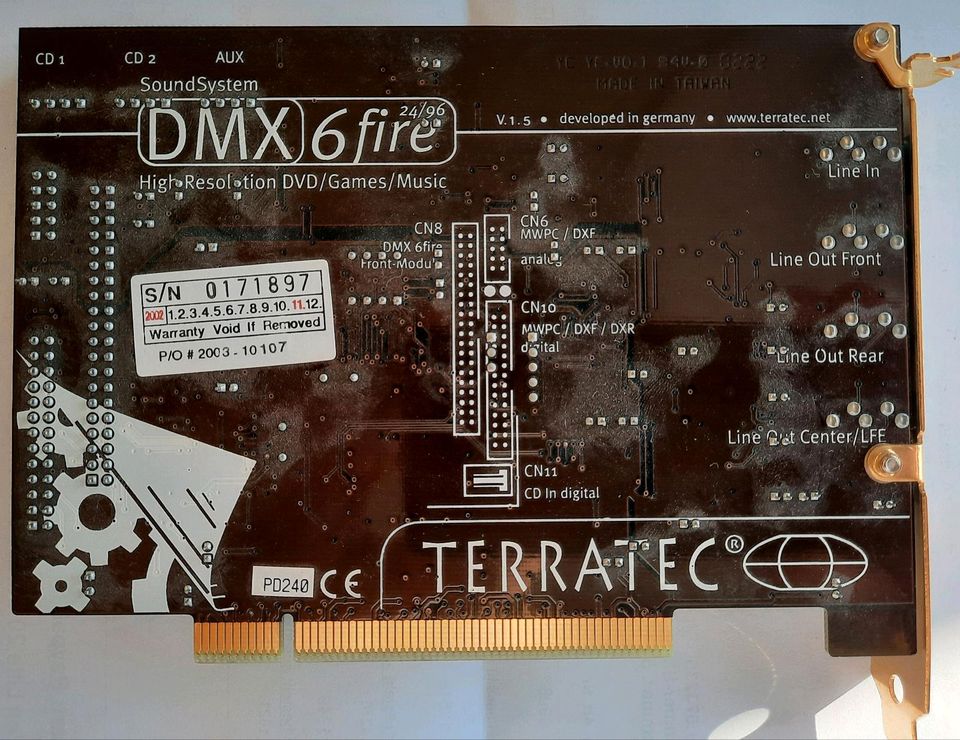 Soundkarte Terratec DMX 6 fire in Erlangen