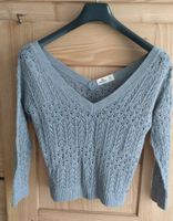 Strickpulli dünn, in Grau mit V-Ausschnitt Baden-Württemberg - Baden-Baden Vorschau