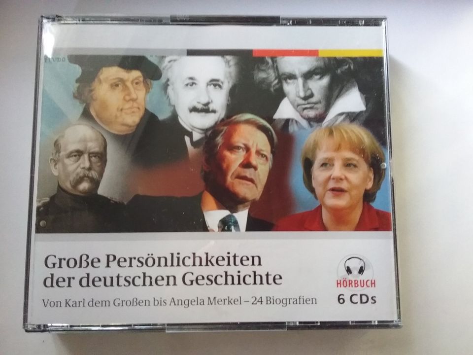 Große Persönlichkeiten der deutschen Geschichte 6 CDs  wie NEU in Hamburg