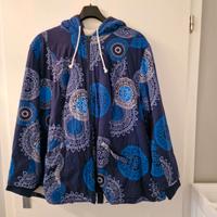 Baumwollparka gemustert mit Kapuze Gr.56 Sachsen - Coswig Vorschau