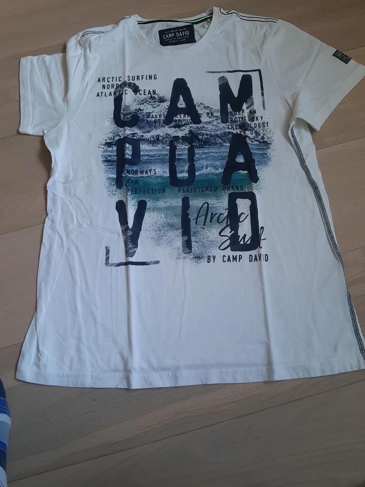 Camp David T-Shirt weiss in M in Rickert