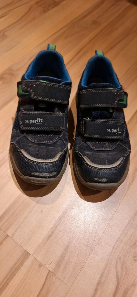 Superfit Schuhe 33 blau grün  Klettverschluss Klett in Obertshausen