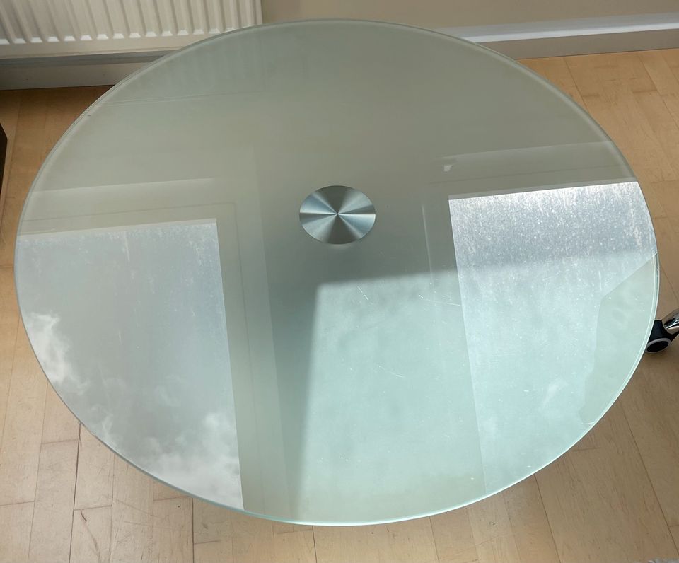 Glastisch Wohnzimmertisch Tisch Glas Alu in Warendorf