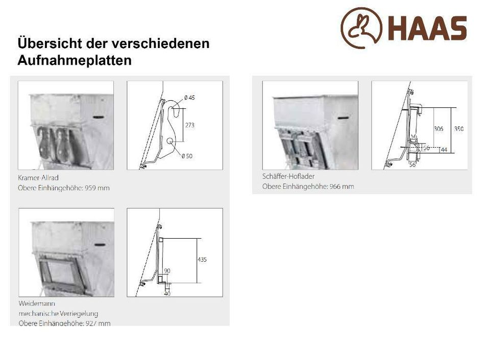 HAAS Großraumkuli für Hoflader in Nümbrecht