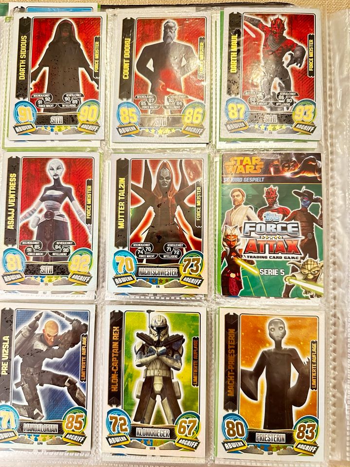 STAR WARS Topps Force Attax Konvolut in Schiffdorf