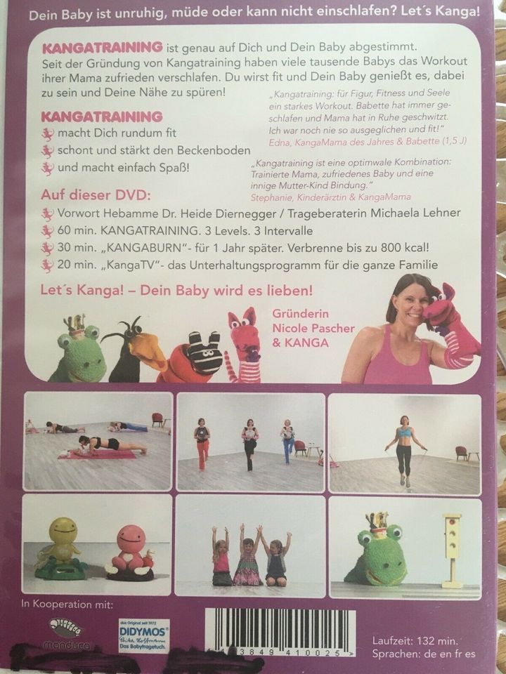 Baby Mama Sport Training DVD KANGA / Kanga in Munderkingen