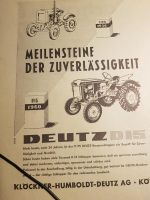 Orginales Werbeblatt von Deutz Bauernschlepper D15 v.1960 Nordrhein-Westfalen - Herzebrock-Clarholz Vorschau