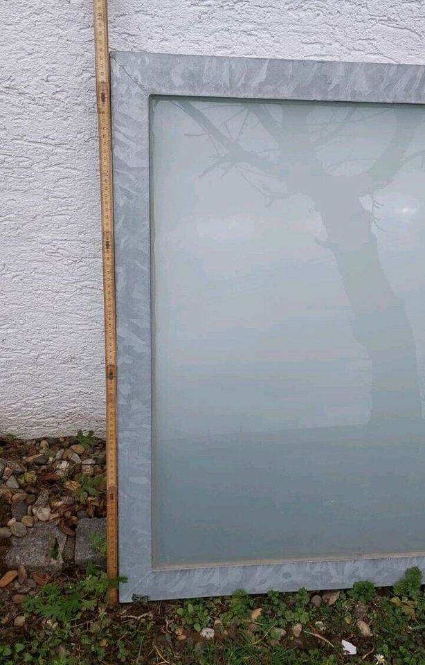 Gartentür verzinkt mit Verbundglas in Bretten