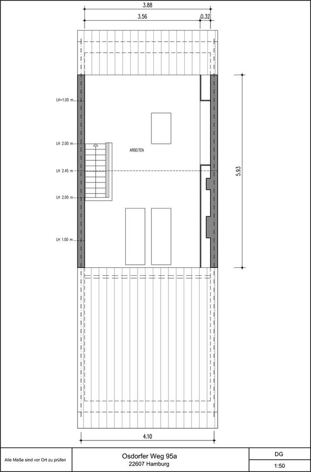 Kernsaniertes Reihenmittelhaus, 105 qm, 4+1 Zimmer, provisionsfrei in Hamburg