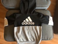 Adidas Kinderpullover, schwarz/weiß/grau, Größe 104 Saarland - Schiffweiler Vorschau