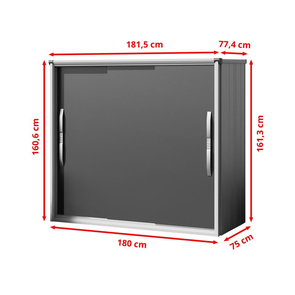 Geräteschrank Gartenschrank aus Metall Gerätehaus Geräteschuppen in Norderstedt