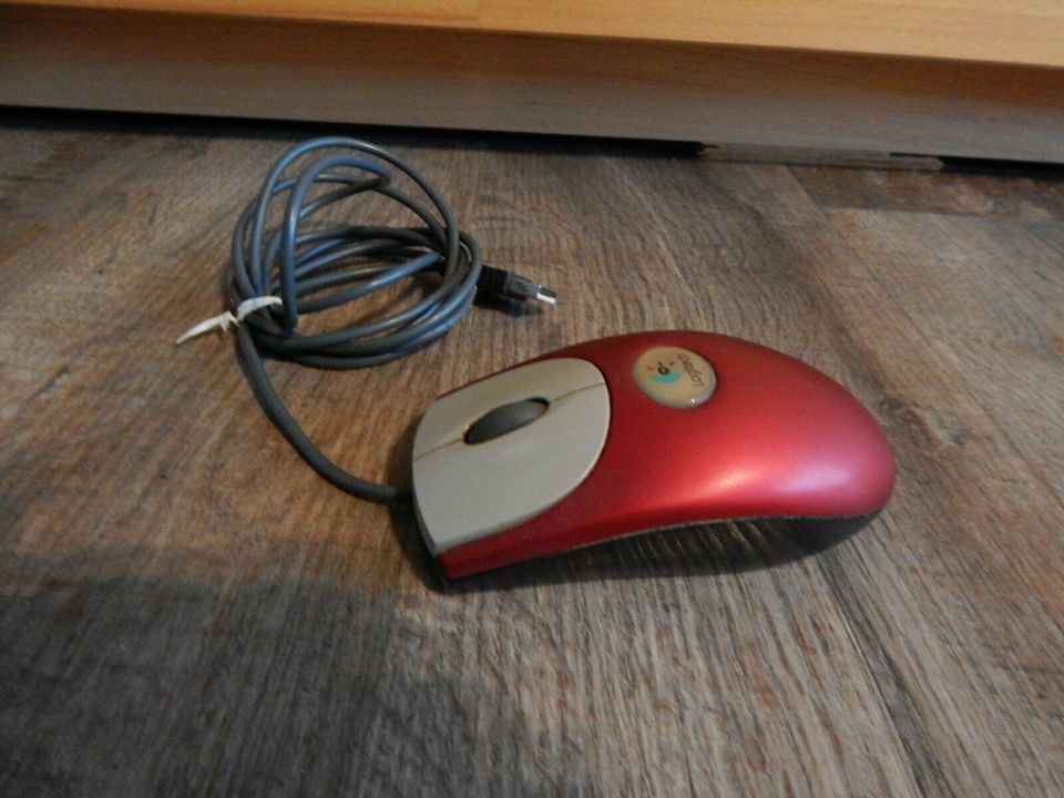 Maus Computer Computermaus Logitech Wheel Mouse in Kiel