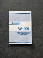 Bedienungsanleitung Benutzerhandbuch Manual Suzuki Die SV1000N K3 Schleswig-Holstein - Kellinghusen Vorschau