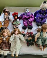 10 Puppen Porzellan Clowns, Halekins, Schwarzwaldmädel Nordrhein-Westfalen - Bad Wünnenberg Vorschau