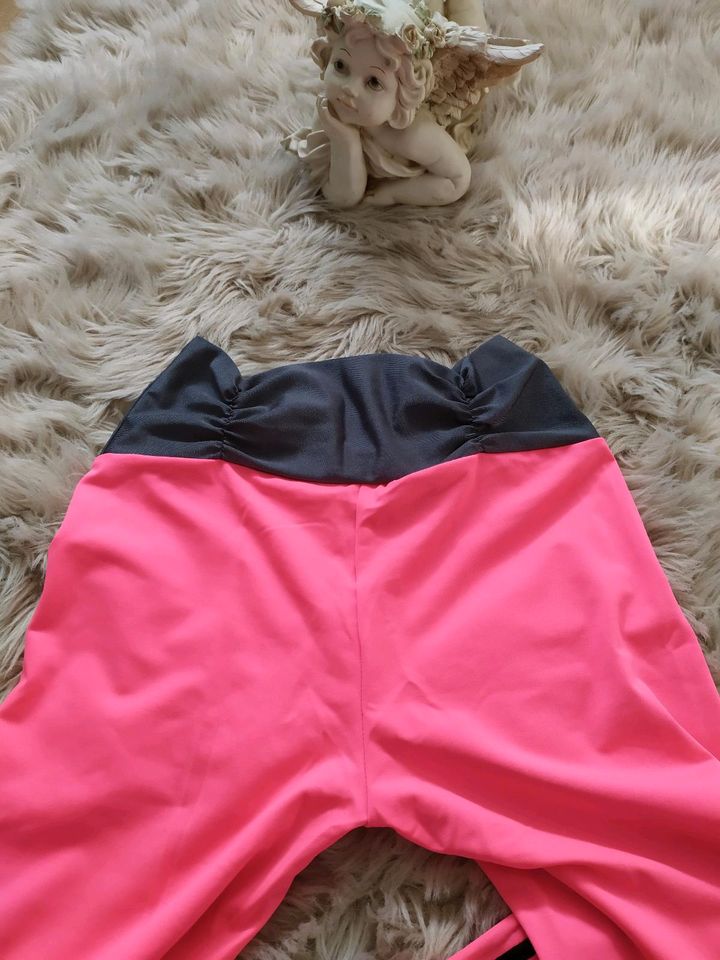 Leggins Pink neu Damen Gym Leggings Gr S/M in Büchenbeuren