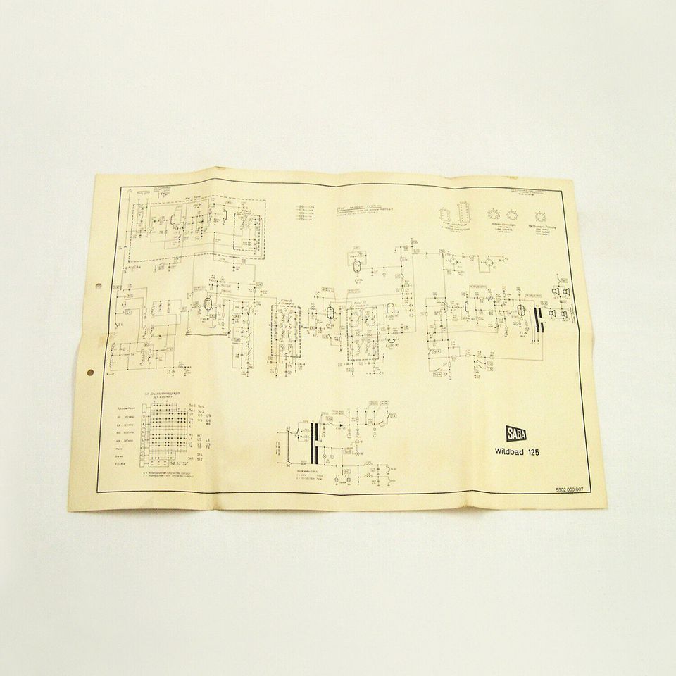 SABA WILDBAD 125, Radio-/Rundfunkgerät, 1970er Jahre in Saarbrücken