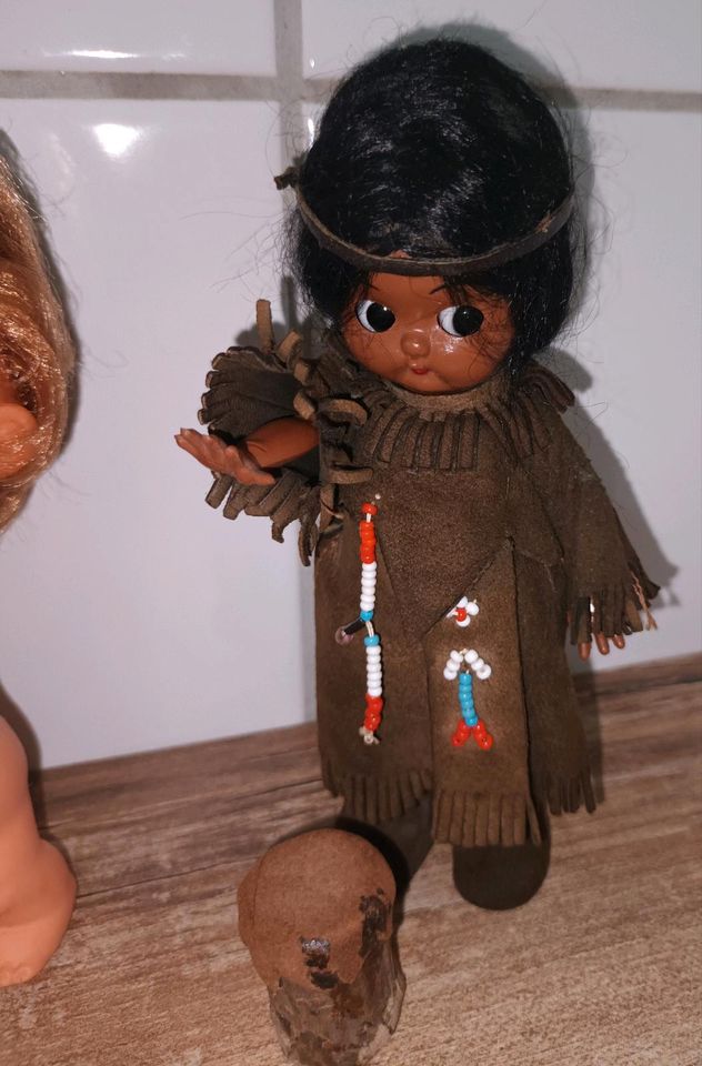 3x Kleine Vintage Puppen 70er Trachtenpuppe Heul-Suse Indianerin in Berlin