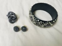 Schmuckset Swarovski Douglas Armreif Ohrringe Ring grau silber ne Berlin - Köpenick Vorschau