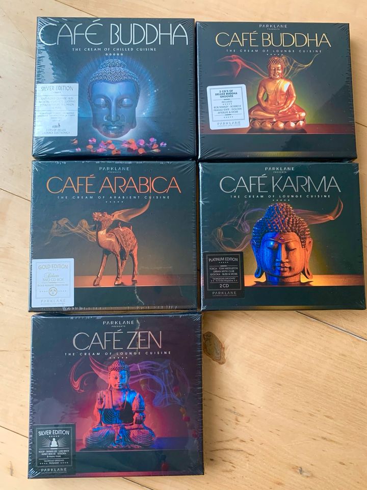 Café Buddha, Café Zen, Café Karma, Doppel CD‘s in Germering