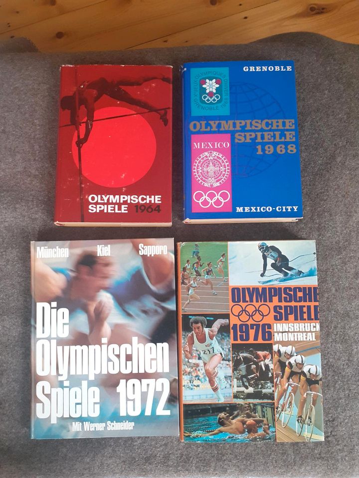 Olympia Bücher '64, '68, '72, '76 in Heidelberg