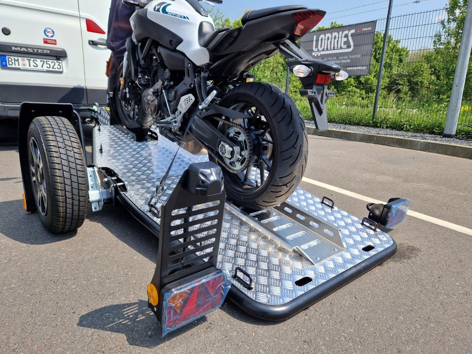 Trailer Lorries MT-1 Motorrad Anhänger 100 km/h absenkbar TOP in Weilerswist