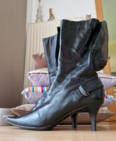 Leder ⭐️ Stiefeletten Mexx elegant schwarz Größe 39 Niedersachsen - Seevetal Vorschau