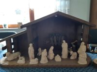 Weihnachten: Stall von Bethlehem... mit Figuren Hessen - Dautphetal Vorschau