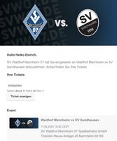 Waldhof Mannheim Ticket Bayern - Hirschaid Vorschau