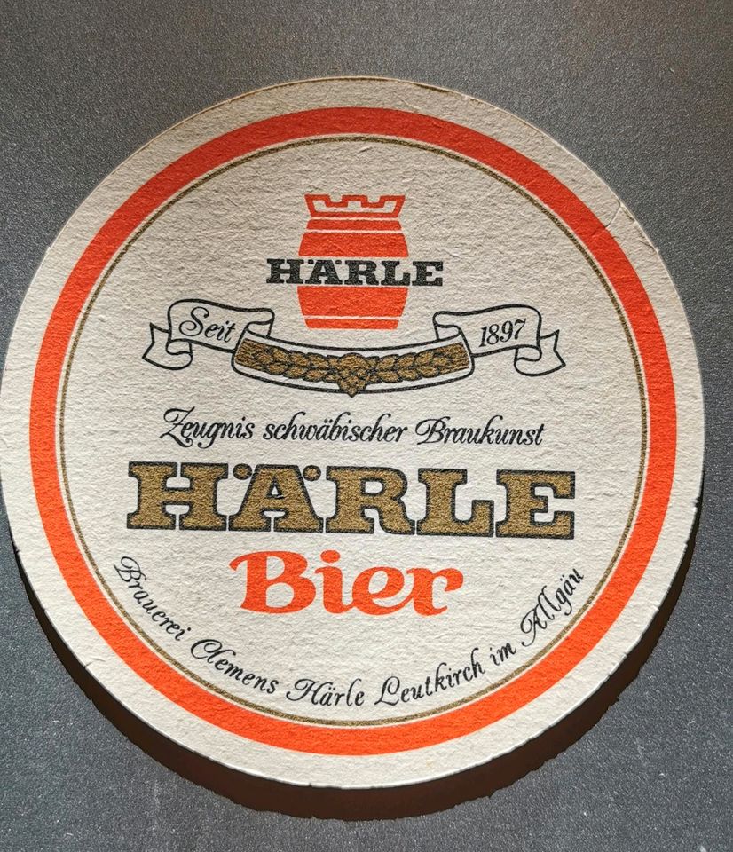 Bierdeckel Härle Bier Zuckerhandel in Straßberg