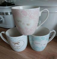 3er becher Kaffeebecher rosa & mint & blau Nordrhein-Westfalen - Lage Vorschau