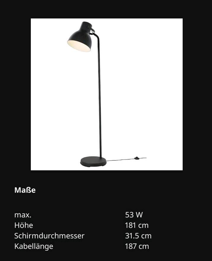 IKEA Hektar Standleuchte Stehlampe dunkelgrau in Essen