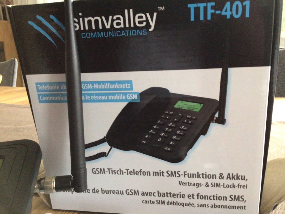 GSM-Tischtelefon simvalley TTF-401 in Harsewinkel