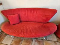 Designsofa  rot mit Hocker Nordrhein-Westfalen - Recklinghausen Vorschau