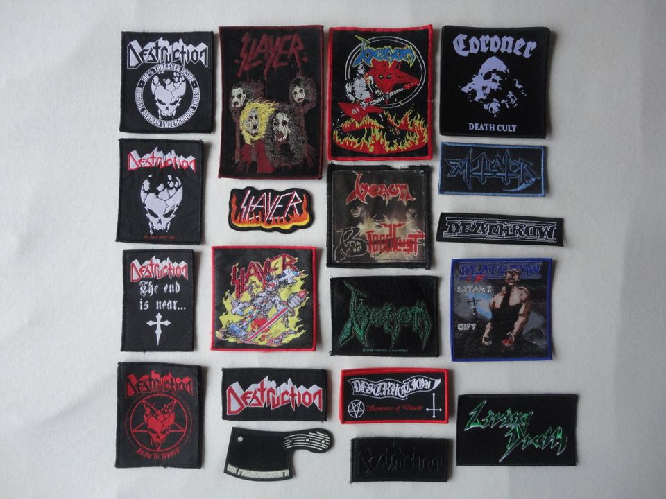 Slayer Venom Destruction Living Death Coroner Deathrow PATCH in Nürnberg (Mittelfr)