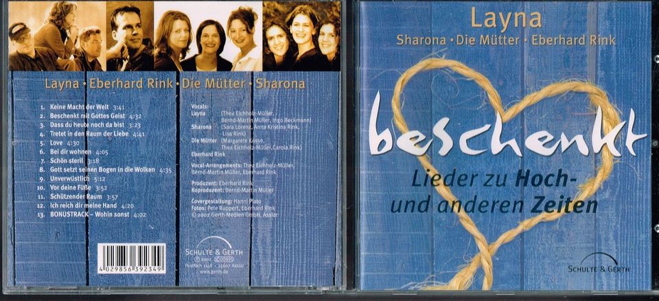 14 christliche Musik CDs - Heizmann Rinks Schnitter ua in Suthfeld 