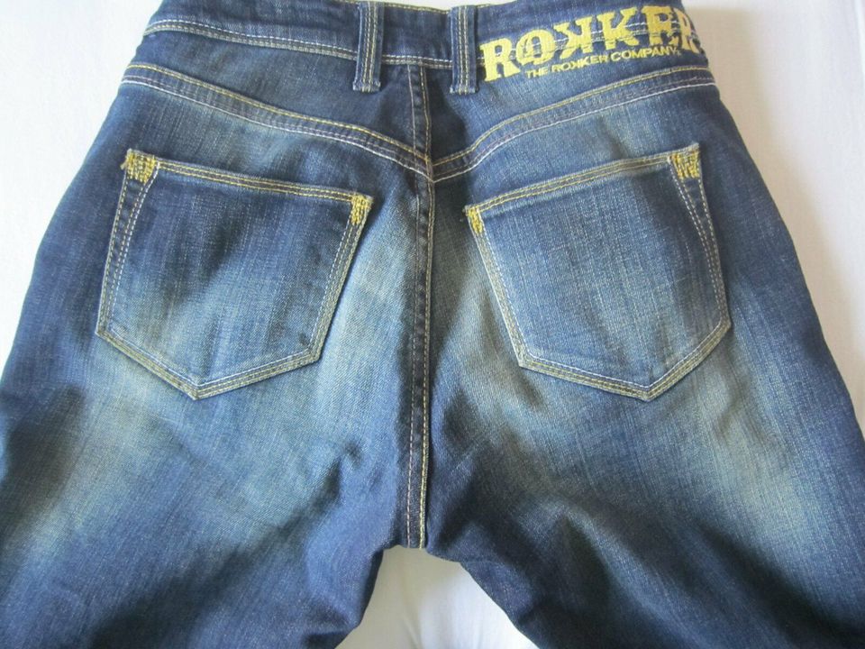 Rokker Motorrad Kevlarjeans The Lady Damen Gr.29/32 +T-SHIRT in Monheim am Rhein