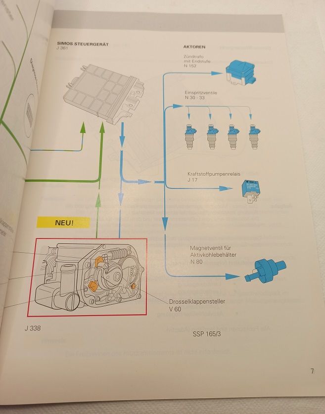 VW und Audi Simos Motormanagement-System, Heft, Beschreibung 1994 in Dautphetal