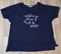Blaues T-Shirt mit Schriftzug, Ulla Popken, Gr. 46/48 Saarland - Weiskirchen Vorschau