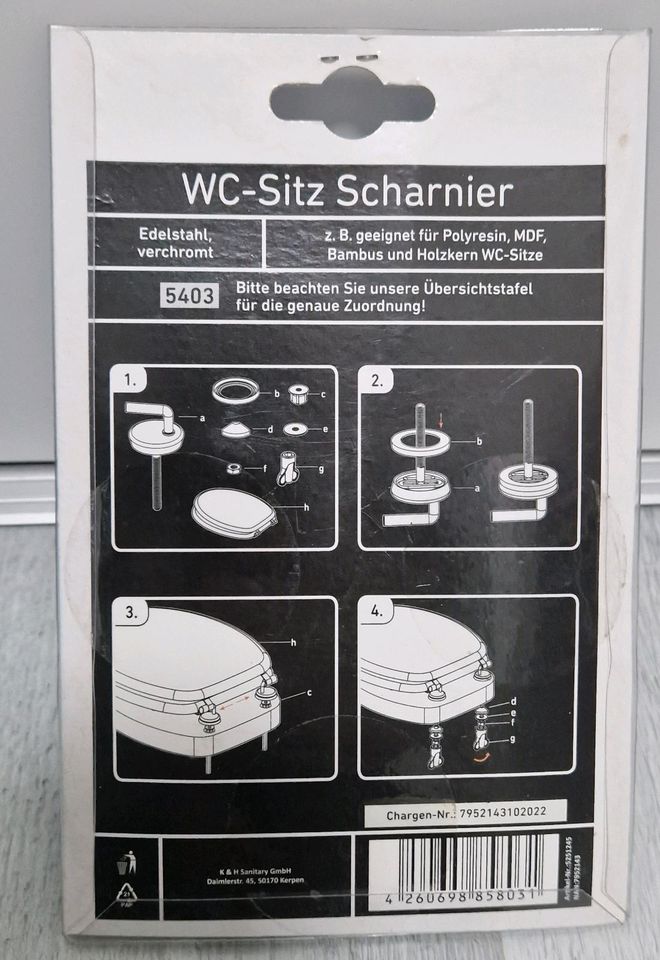WC Sitz Schanier NEU‼️ in Gelsenkirchen