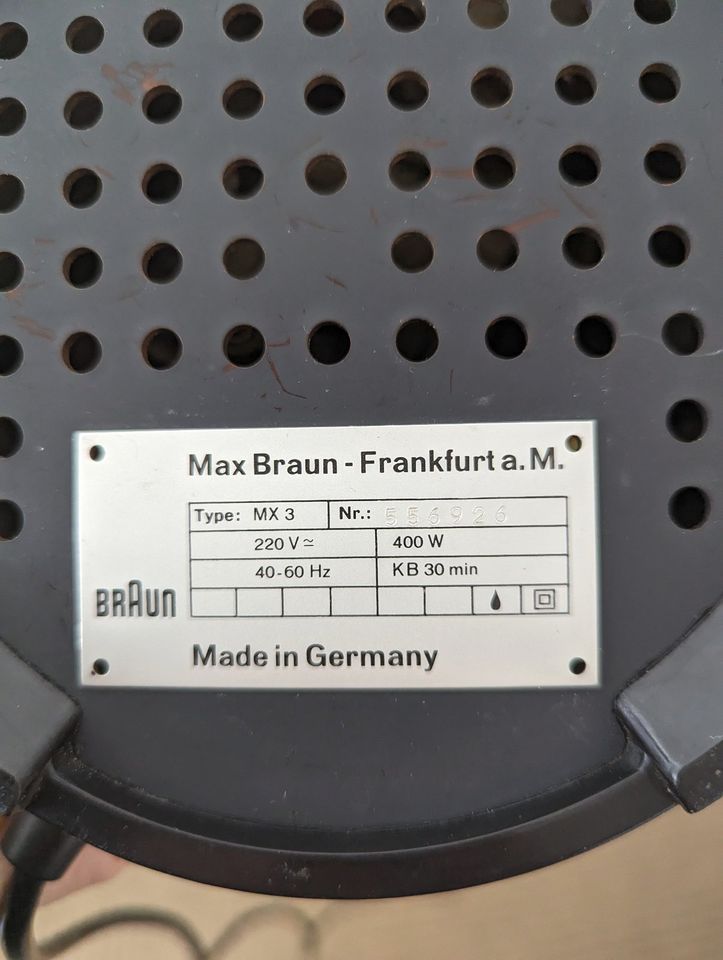 BRAUN MX3 Multimixer Standmixer *vintage* - gereinigt in München