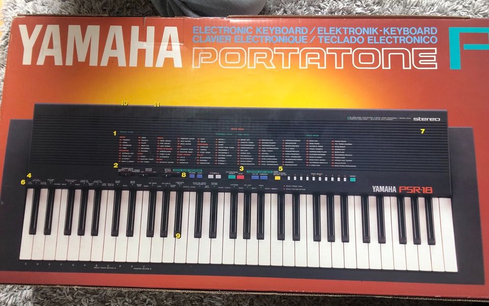 Yamaha Keyboard PSR-18 mit Ständer in Berlin